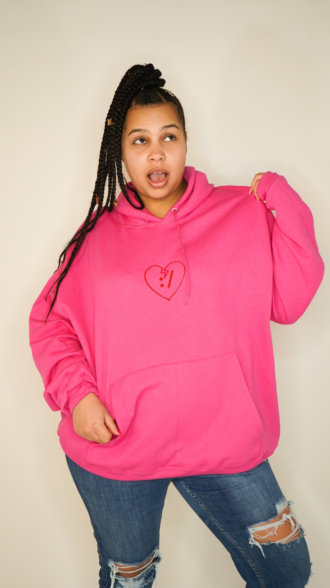 Valentine's Broken Heart Hoodie