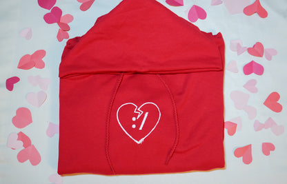 Valentine's Broken Heart Hoodie